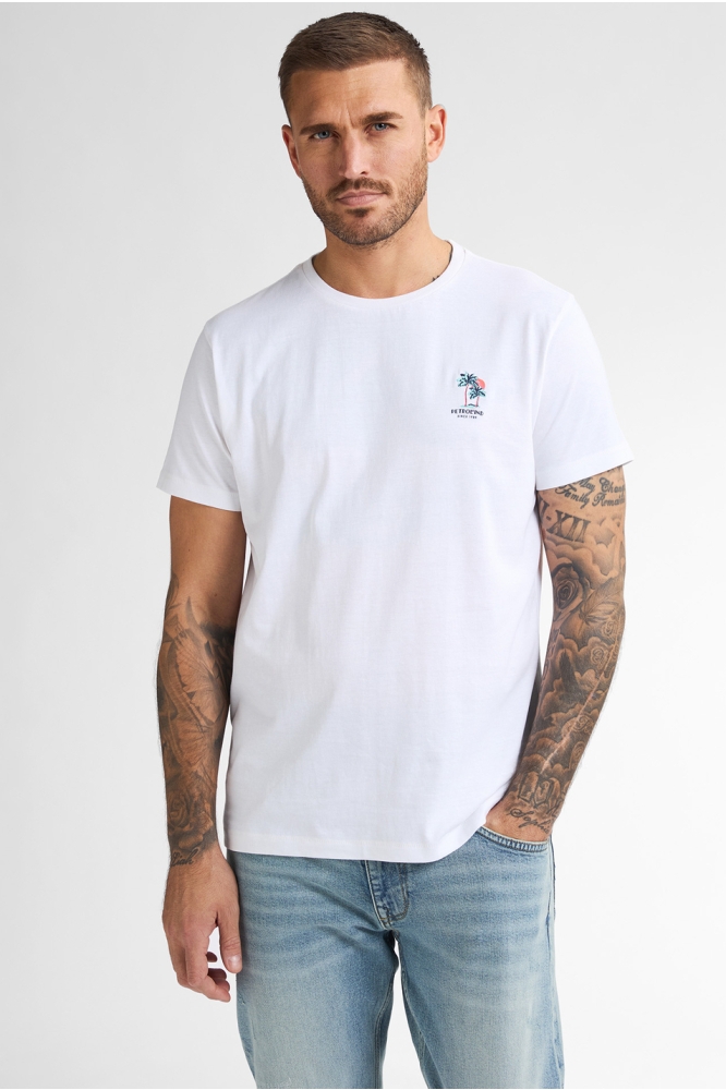 T SHIRT MET KORTE MOUWEN M 1050 TSR644 0000 BRIGHT WHITE